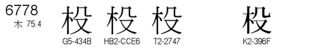 U+6778